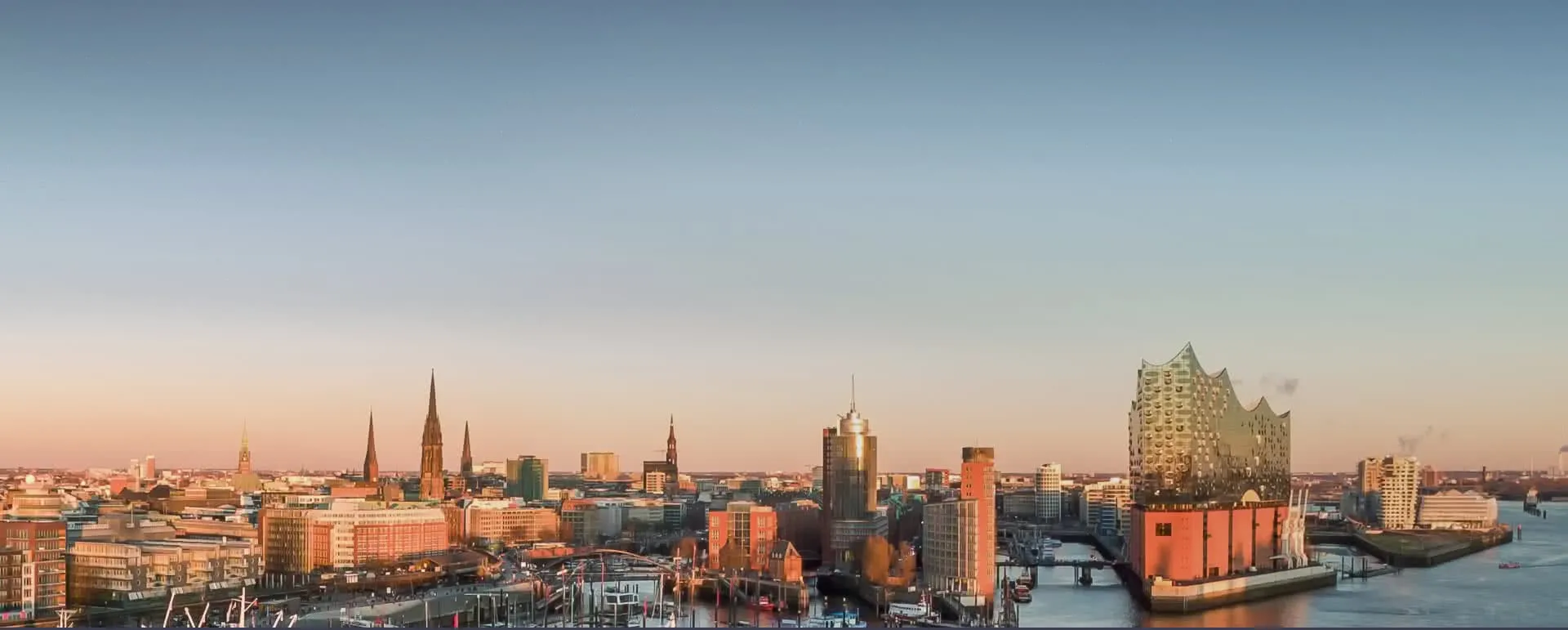 Panorama Bild von Hamburg