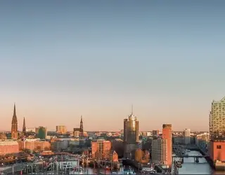 Panorama image of Hamburg