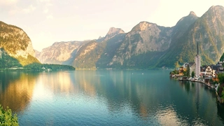 Hallstätter See Panorama Bild
