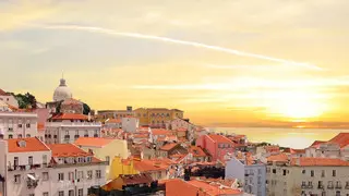 Lissabon Panorama Bild
