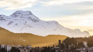 Sankt Moritz Panorama Bild