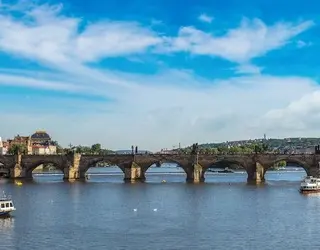 Panorama image of Prague