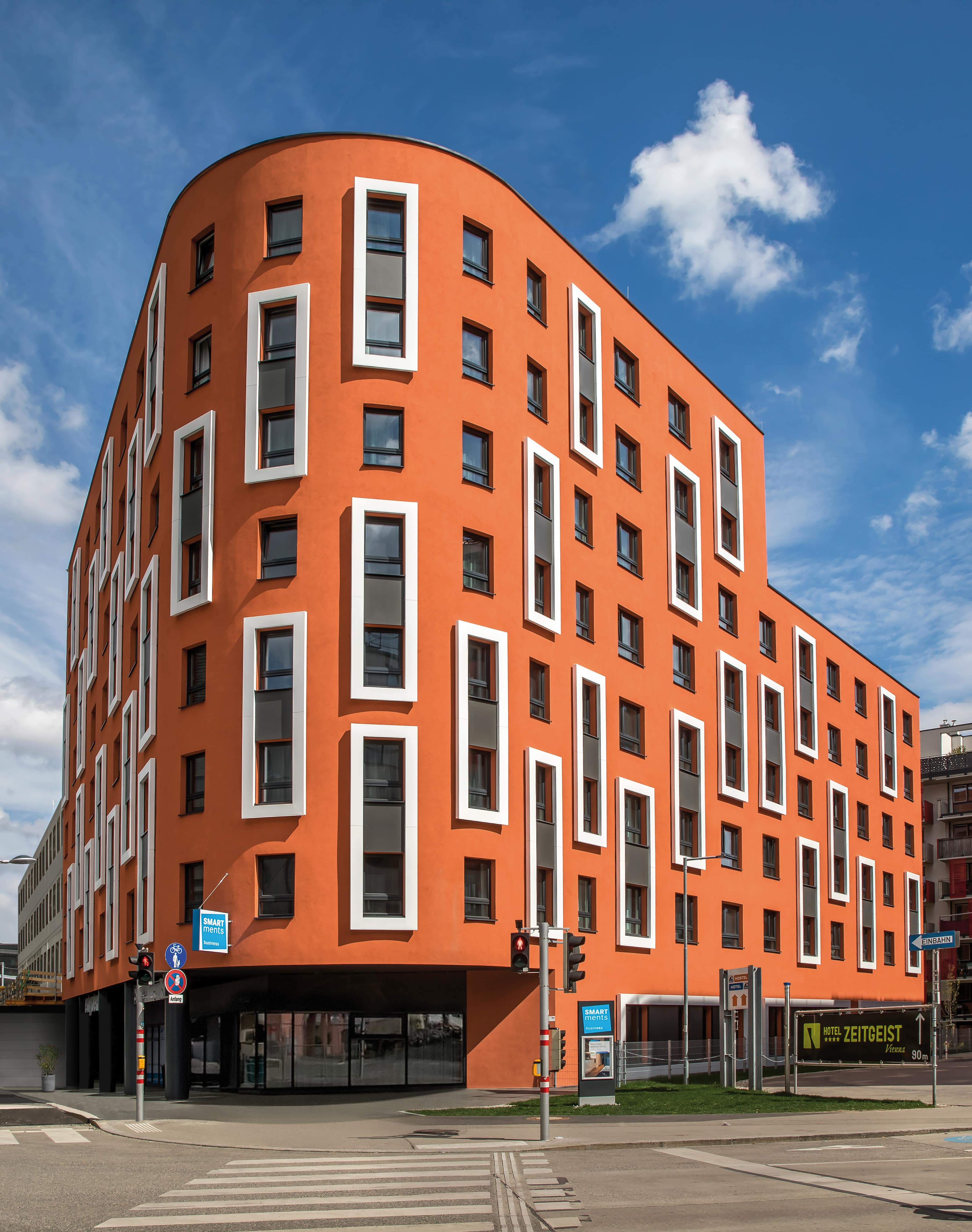 Building hotel smartments Wien Hauptbahnhof