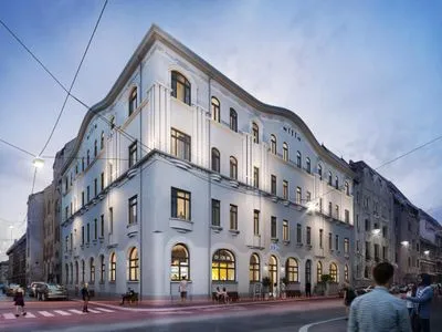 Gebäude von a&o Budapest City