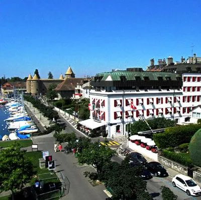 Gebäude von Romantik Hotel Mont-Blanc Au Lac