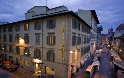 Gebäude von Hotel Corona D'Italia